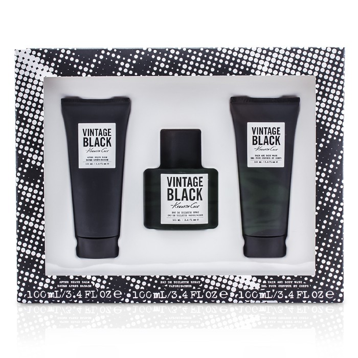 Kenneth Cole Vintage Black Coffret: Eau De Toilette Spray 100ml/3.4oz + Hair & Body Wash 100ml/3.4oz + After Shave Balm 100ml/3.4oz 3pcsProduct Thumbnail