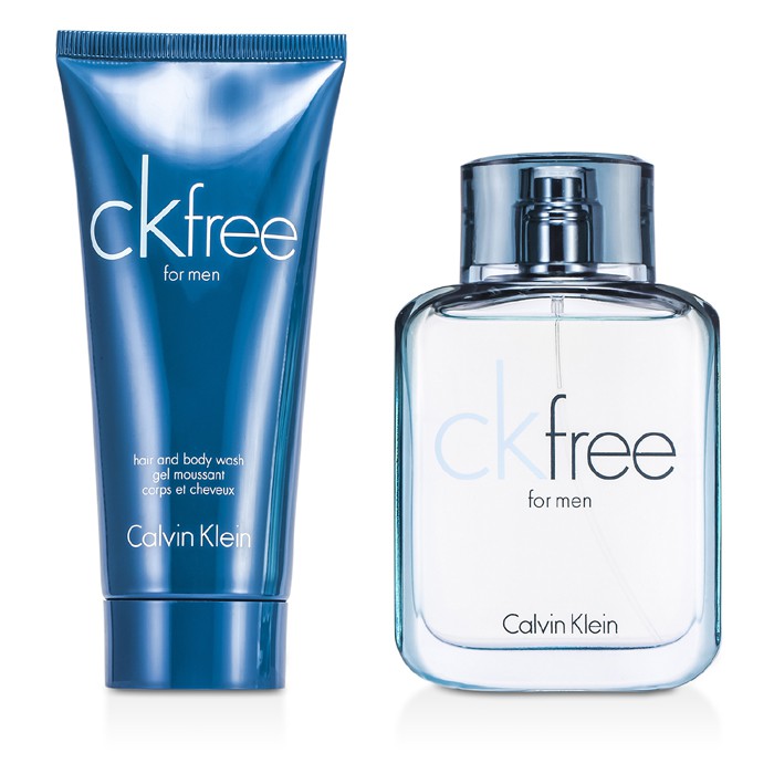 Calvin Klein CK Free Sandıqça: EDT Sprey 50ml/1.7oz + Saç və Bədən Yuma 100ml/3.4oz 2pcsProduct Thumbnail