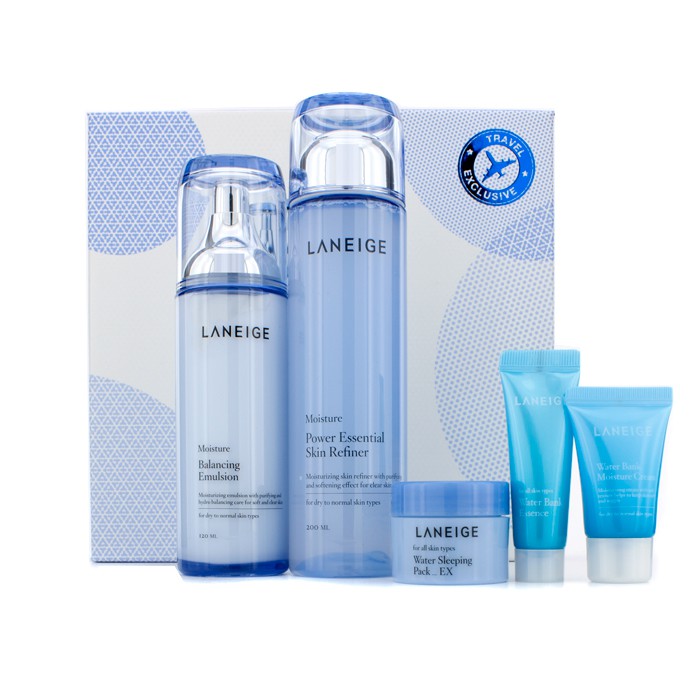 Laneige Kit New Basic Duo (Hidratante , Travel Exclusive): Refinador + Loção + Sleeping Pack + Essence + Hidratante 5pcsProduct Thumbnail