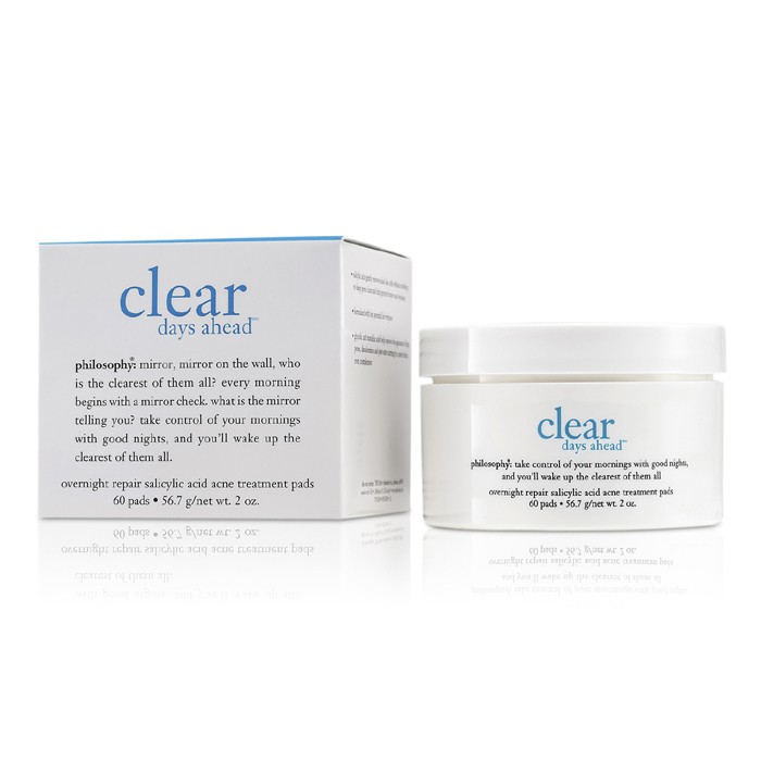 Philosophy Clear Days Ahead Overnight Repair Salicylic Acid Acne Treatment Pads 60padsProduct Thumbnail