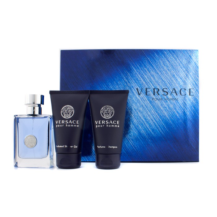Versace Versace Pour Homme Coffret: Eau De Toilette Spray 50ml/1.7oz + Perfumed shampoo 50ml/1.7oz + Perfumed Shower Gel 50ml/1.7oz 3pcsProduct Thumbnail