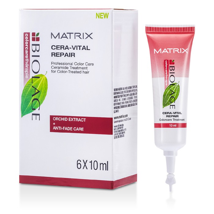 Matrix Biolage Colorcaretherapie Cera-Vital Tratamiento Cuidado Reparador Color (Para Uso Profesional Solamente) 6x10ml/0.33ozProduct Thumbnail