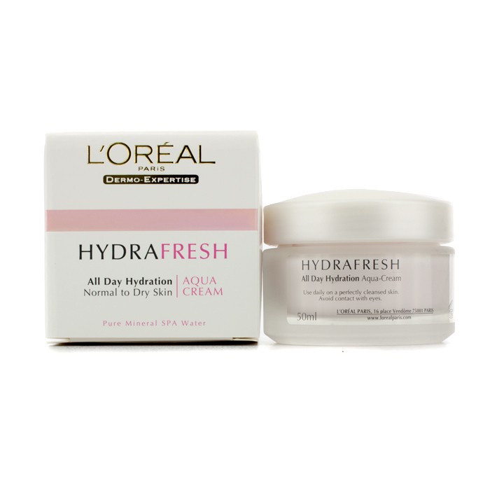 L'Oreal Creme Dermo-Expertise Hydrafresh All Day Hydration Aqua Cream (Pele Normal a Seca) 50ml/1.7ozProduct Thumbnail