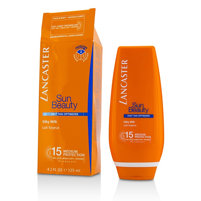 Lancaster Sun Beauty Silky Milk Fast Tan Optimizer SPF15 - Face & Body (Box Slightly Damaged) 125ml/4.2ozProduct Thumbnail