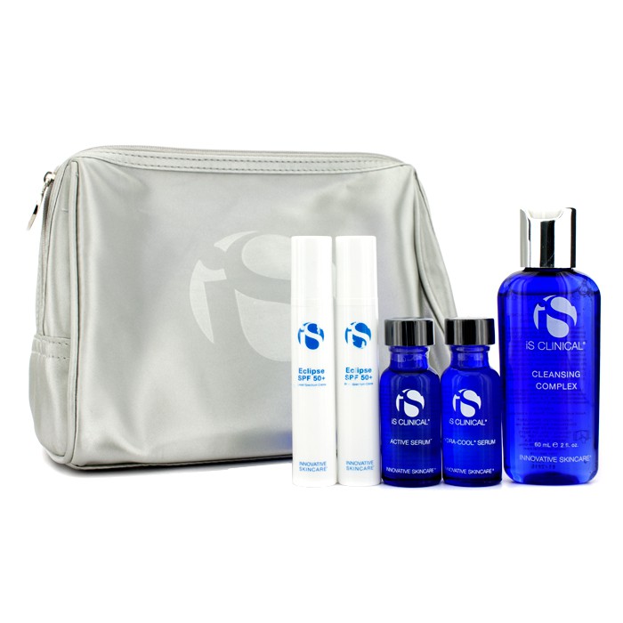 IS Clinical Acne Travel Kit: Cleansing Complex 60ml + Active Serum 15ml + Hydra-Cool Serum 15ml + Eclipse SPF 50+ 10g + Bag 5pcs+1bagProduct Thumbnail