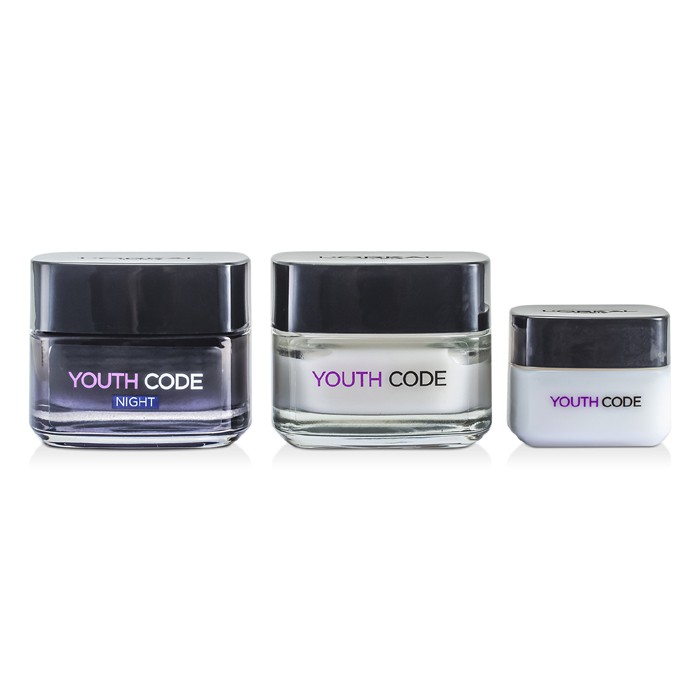 L'Oreal Youth Code Programme (For Tired-Looking, Normal Skin): Creme noite 50ml +Creme dia 50ml + Creme olho 15ml 3pcsProduct Thumbnail