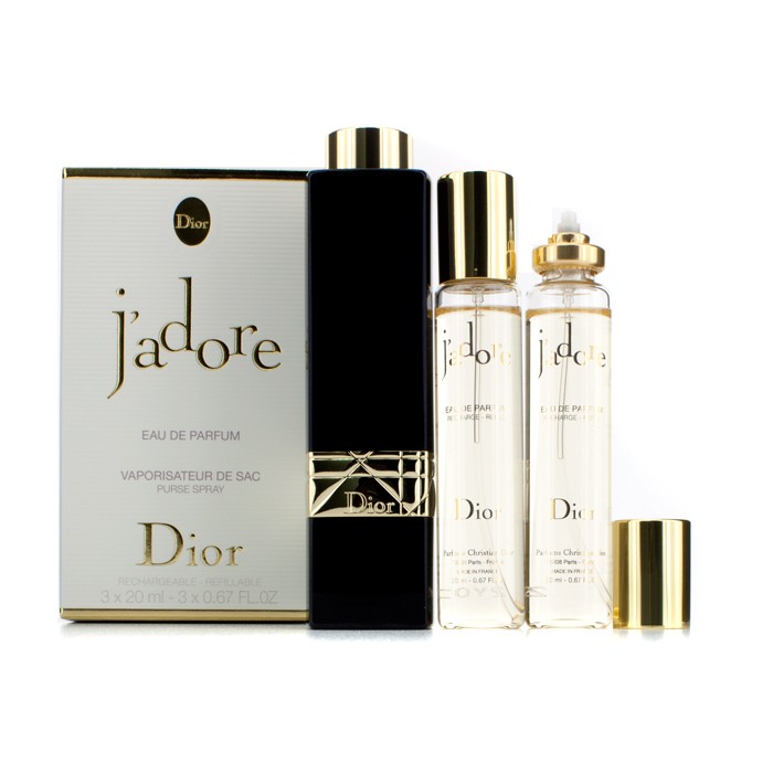 Christian Dior J'adore - plnitelná parfémovaná voda s rozprašovačem, kapesní balení 3x20ml/0.7ozProduct Thumbnail