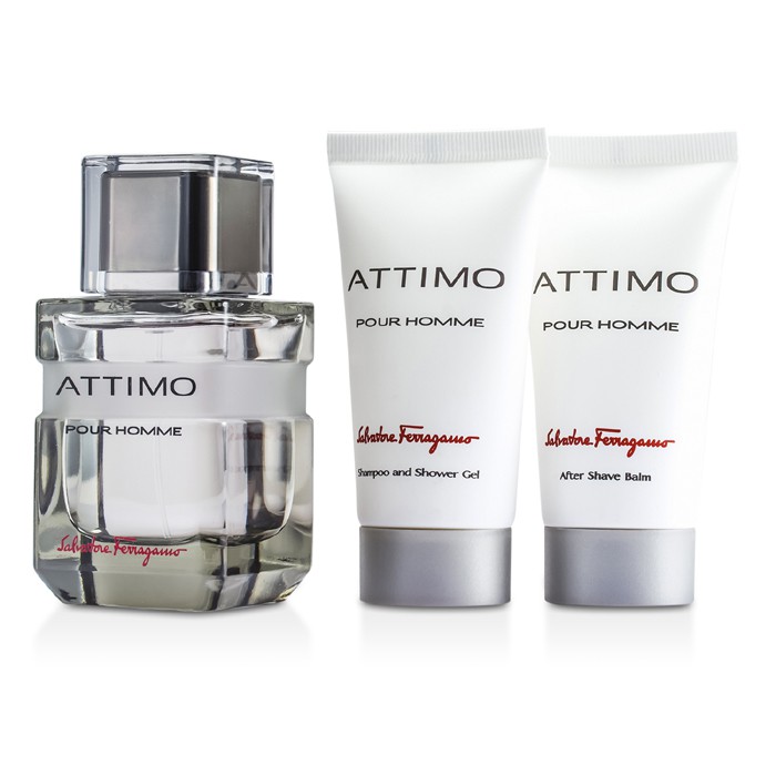 Salvatore Ferragamo Attimo Pour Homme Coffret: Eau De Toilette Spray 60ml/2oz+ Shampoo & Shower Gel 50ml/1.7oz+ After Shave Balm 50ml/1.7oz 3pcsProduct Thumbnail