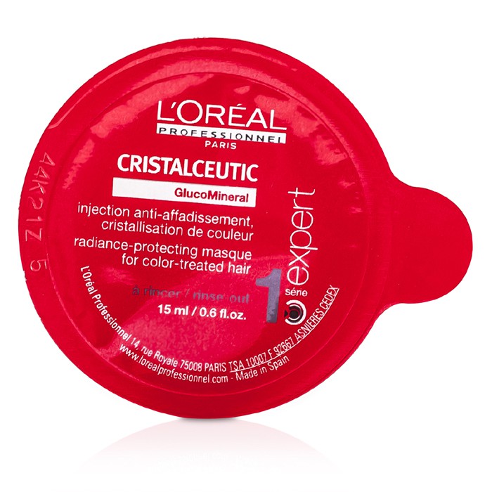 L'Oreal Professionnel Expert Serie - Cristalceutic Radiance-Protecting Masque - Masker Rambut (Untuk Rambut Diwarnai) 15x15ml/0.6ozProduct Thumbnail