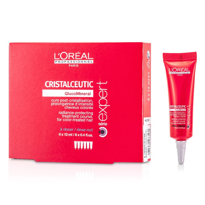 L'Oreal Professionnel Expert Serie - Cristalceutic Utstrålende-Beskyttende Behandling (For fargebehandlet hår) 6x12ml/0.4ozProduct Thumbnail