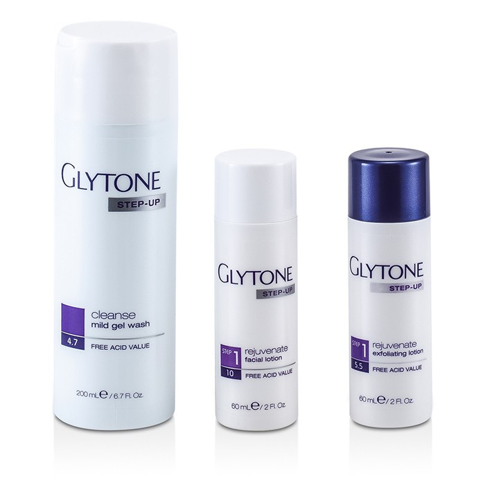 Glytone Step-Up Foryngende System Steg 1 Sett - Normal til oljet hud (Liten skade på boksen) 3pcsProduct Thumbnail