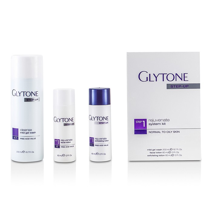Glytone Step-Up Foryngende System Steg 1 Sett - Normal til oljet hud (Liten skade på boksen) 3pcsProduct Thumbnail