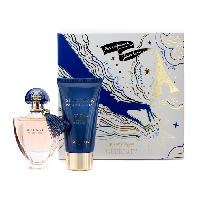 Guerlain Shalimar Parfum Initial Coffret: Eau De Parfum Spray 40ml/1.3oz + Delicate Body Lotion 75ml/2.5oz 2pcsProduct Thumbnail