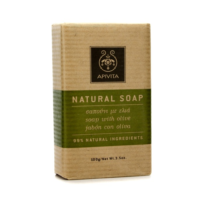 Apivita סבון טבעי עם שמן זית (אידיאלי לכול סוגי העור) 100g/3.5ozProduct Thumbnail