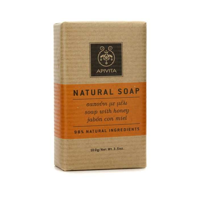 Apivita Natural Soap with Honey - Sabun (Ideal Untuk Semua Jenis Kulit) 100g/3.5ozProduct Thumbnail
