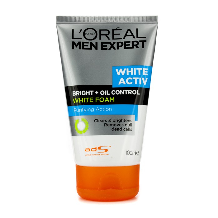 L'Oreal Men Expert White Activ Озаряваща Контролираща Омазняването Пяна 100ml/3.3ozProduct Thumbnail