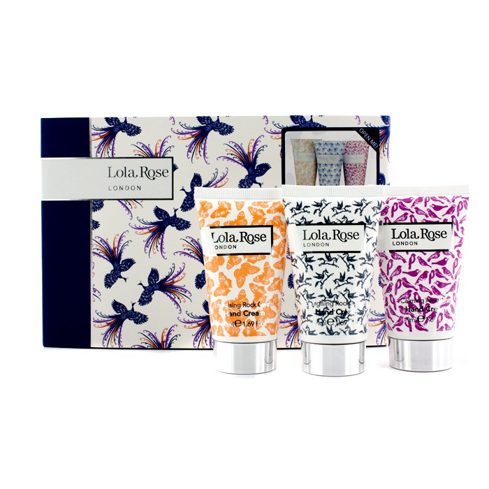 Lola Rose Hand Cream Set: 1x Calming Amethyst Hand Cream 50ml + 2x Energising Rock Crystal Hand Cream 50ml 3pcsProduct Thumbnail