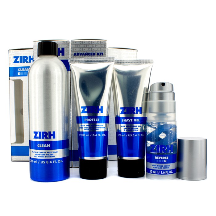 Zirh International Advanced Kit: Clean 8.4oz + Gel de Barbear Shave Gel 3.4oz + Protect 3.4oz + Reverse 1.6oz 4pcsProduct Thumbnail