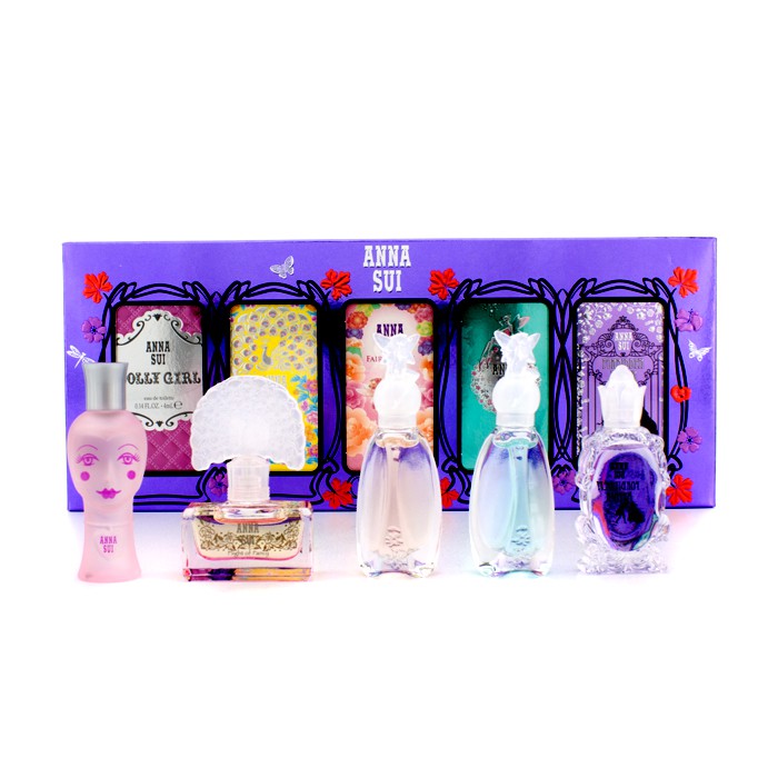 Anna Sui مجموعة زجاجات صغيرة Dolly Girl + Fairy Dance + Flight Of Fancy + Forbidden Affair + Secret Wish 5x4ml/0.14ozProduct Thumbnail