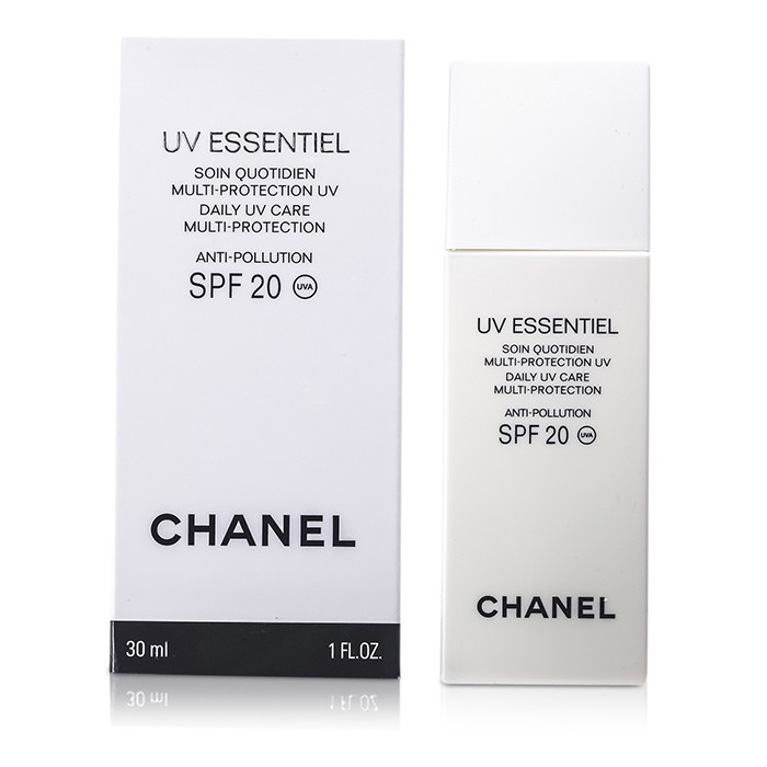 Chanel UV Essentiel ყოველდღიური UV მულტი-დაცვა და გამონაბოლქვის საწინააღმდეგო საშუალება SPF 20 30ml/1ozProduct Thumbnail