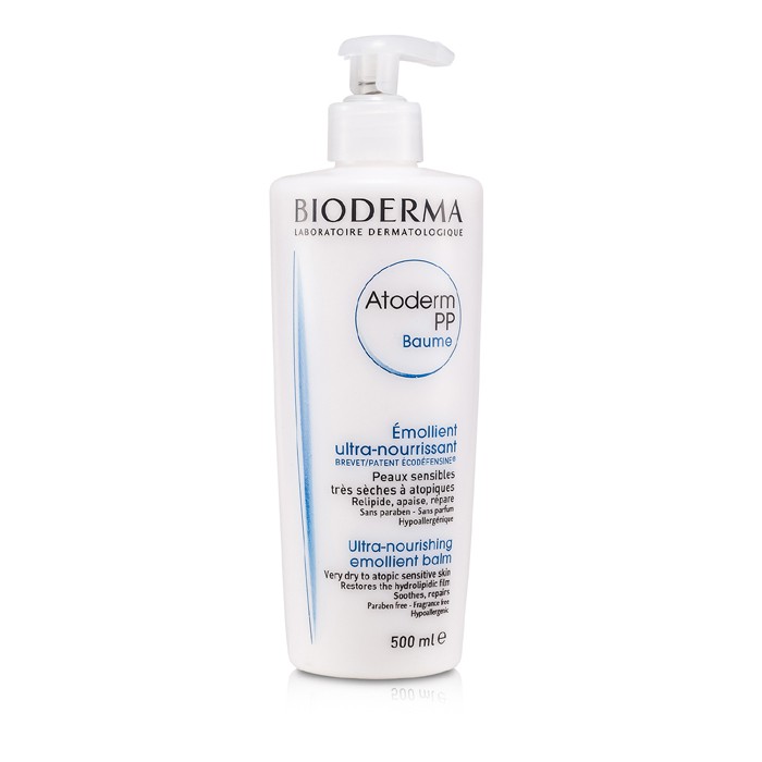 Bioderma Atoderm PP Ultra-Nourishing Emollient Balm  Erittäin kuivalle tai atooppiselle herkälle iholle (pumppupullo) 500ml/16.7ozProduct Thumbnail