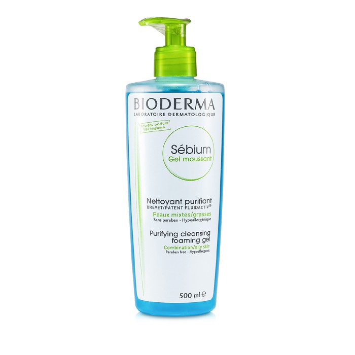 Bioderma Sebium Purifying and Foaming Cleansing Gel - For Combination/Oily Skin (With Pump) 500ml/16.7ozProduct Thumbnail