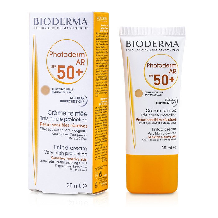 Bioderma Photoderm AR كريم خفيف اللون بحماية عالية SPF50+ (لون طبيعي) للبشرة الحساسة 30ml/1ozProduct Thumbnail