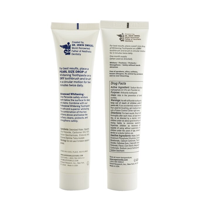 Supersmile Professional Whitening System: Toothpaste 50g/1.75oz + Accelerator 34g/1.2oz (Box Slightly Damaged) 2pcsProduct Thumbnail