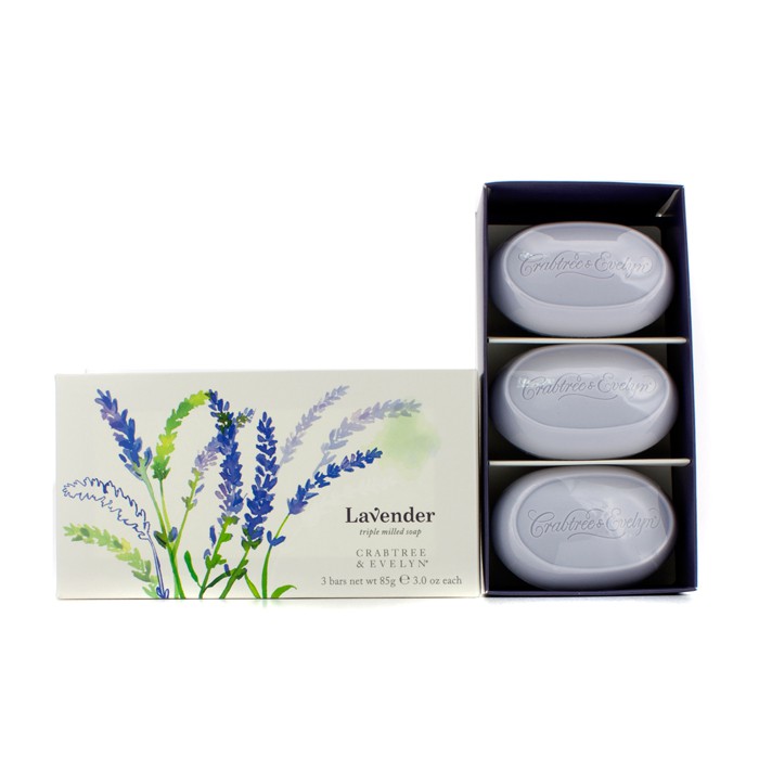 Crabtree & Evelyn Lavender Triple Milled Soap 3x85g/3ozProduct Thumbnail