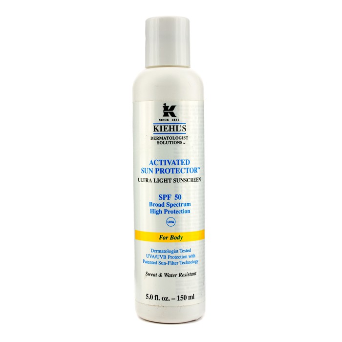 Kiehl's Activated Sun Protector Protector Solar Ultra Ligero SPF 50 (For Body) 150ml/5ozProduct Thumbnail