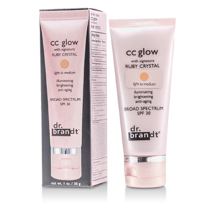 Dr. Brandt CC Glow with Signature Ruby Crystal Broad Spectrum SPF 30 (Light to Medium) 30g/1ozProduct Thumbnail