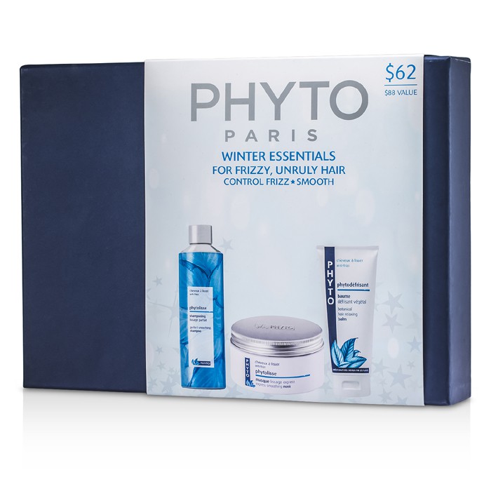Phyto Winter Essentials (Para Cabello con Frizz y Rebelde): Phytolisse Champú 200ml + Phytolisse Máscara 200ml + Phytodefrisant 100ml 3pcsProduct Thumbnail