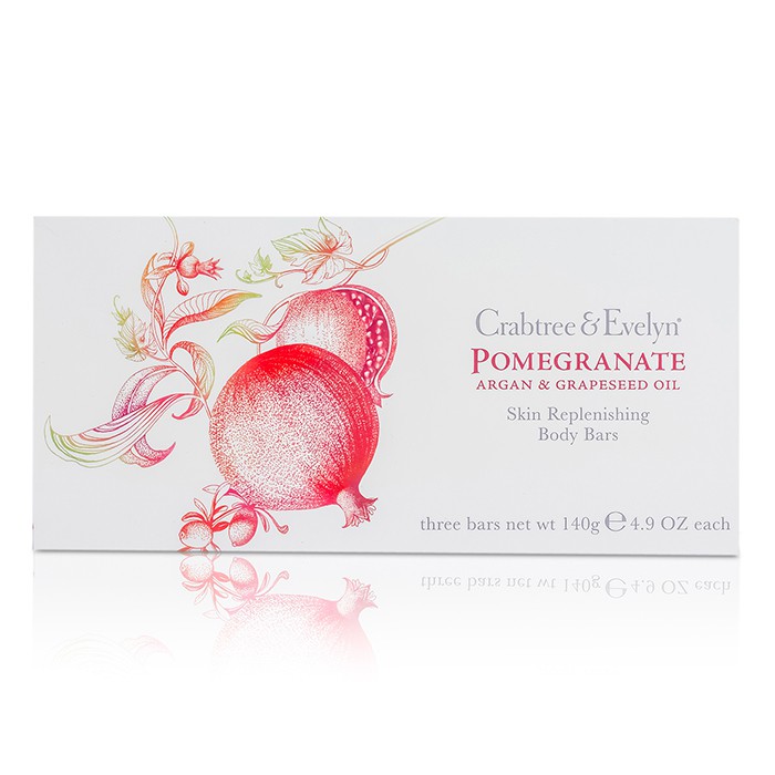 Crabtree & Evelyn Pomegranate, Argan & Grapeseed Skin Replenishing Body Bar Set 3x140g/4.9ozProduct Thumbnail