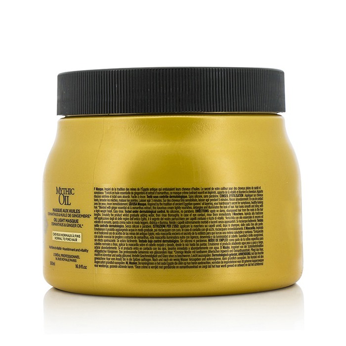 L'Oreal Mythic Oil Nourishing Masque (Untuk Semua Jenis Rambut) - Masker Rambut 500ml/16.9ozProduct Thumbnail