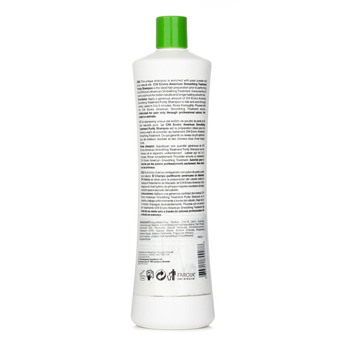 CHI Enviro American Smoothing Treatment Purity Shampoo  946ml/32ozProduct Thumbnail