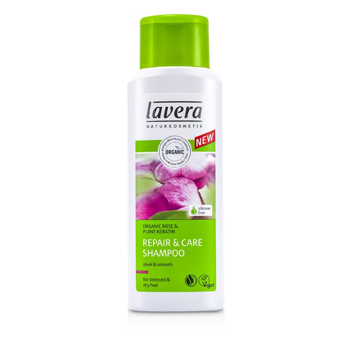Lavera Οργανικό Τριαντάφυλλο και Κερατίνη Σαμπουάν Αναδόμησης (Για Ταλαιπωρημένα και Ξηρά Μαλλιά) 200ml/6.6ozProduct Thumbnail