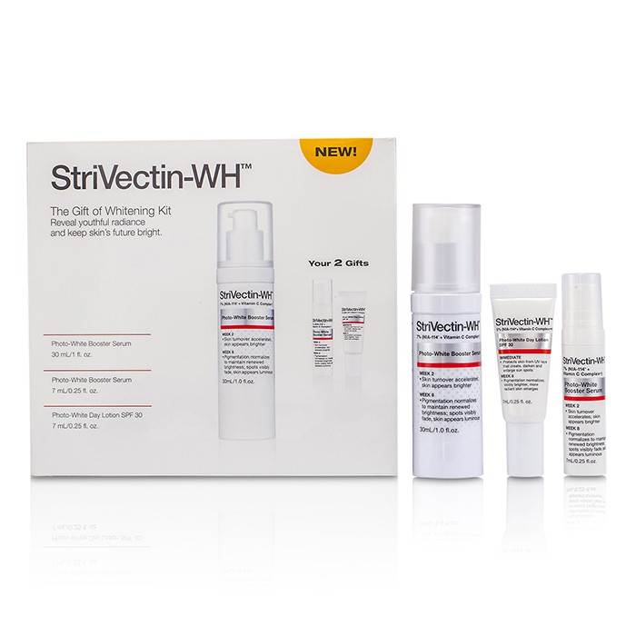 StriVectin The Gift of Whitening Kit: Booster Serum 30ml & 7ml + Day Lotion SPF 30 7ml 3pcsProduct Thumbnail