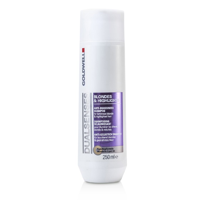 Goldwell Dual Senses Blondes & Highlights Anti-Brassiness Shampoo (For Luminous Blonde & Highlighted Hair) 250ml/8.4ozProduct Thumbnail