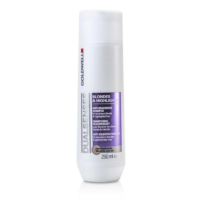 Goldwell Dual Senses Blondes & Highlights Anti-Brassiness Shampoo (For Luminous Blonde & Highlighted Hair) 250ml/8.4ozProduct Thumbnail