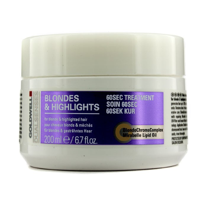 Goldwell Dual Senses Blondes & Highlights 60 Sec Treatment (For Blonde & Highlighted Hair) 200ml/6.7ozProduct Thumbnail