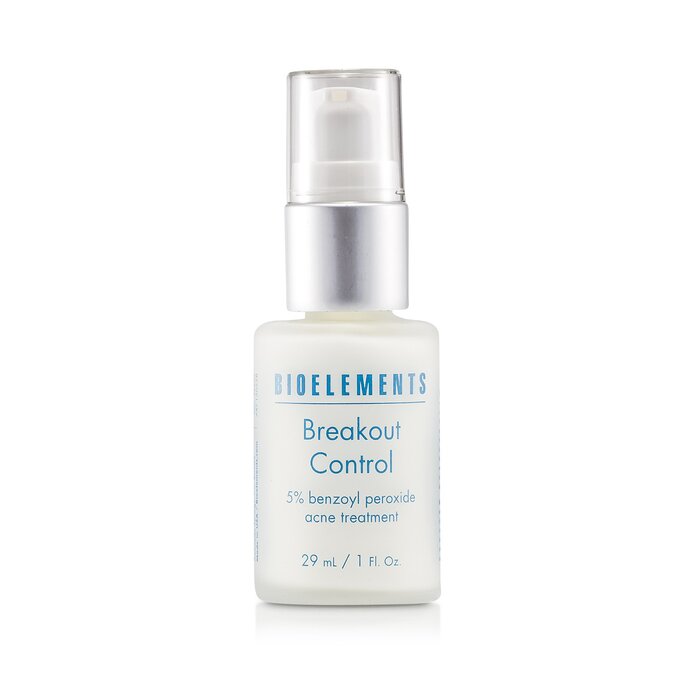 Bioelements Breakout Control - 5% Benzoyl Peroxide Acne Treatment טיפול נגד אקנה, 5% בנזואיל פרוקסייד (עבור עור שמן מאוד, שמן מעורב, עור עם אקנה) 29ml/1ozProduct Thumbnail