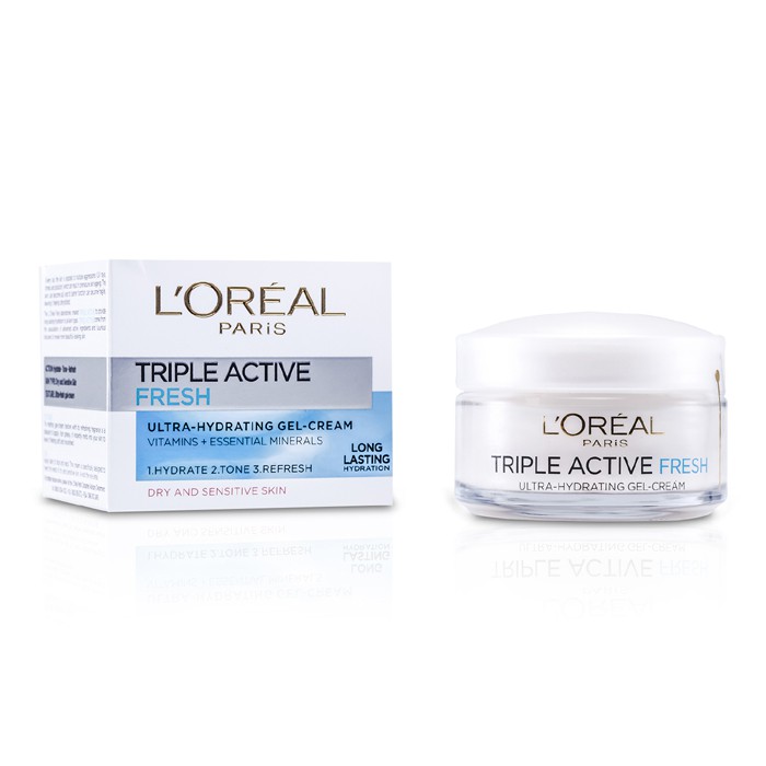 L'Oreal Dermo-Expertise Hydrafresh Active Day Ultra-Hydrating Gel Cream - Untuk Kulit Kering/Sensitif (Pakej Baru) 50ml/1.7ozProduct Thumbnail