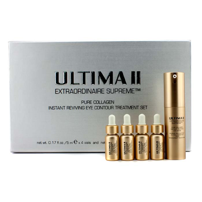 Ultima Set Extraordinaire Supreme Pure Collagen Instant Reviving Eye Contour Treatment: 4x Suero de Ojos 5ml/0.17oz,1x Mascarilla de Ojos 15ml/0.5oz 5pcsProduct Thumbnail
