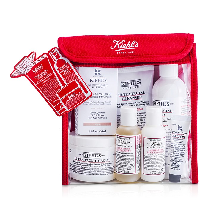 Kiehl's Skincare Routine Set: Toner 250ml + Cleanser 150ml + Cream 125ml + Body Lotion & Body Cleanser 65ml + BB Cream 30ml + Lip Balm 15ml + Bag 7pcs+1bagProduct Thumbnail