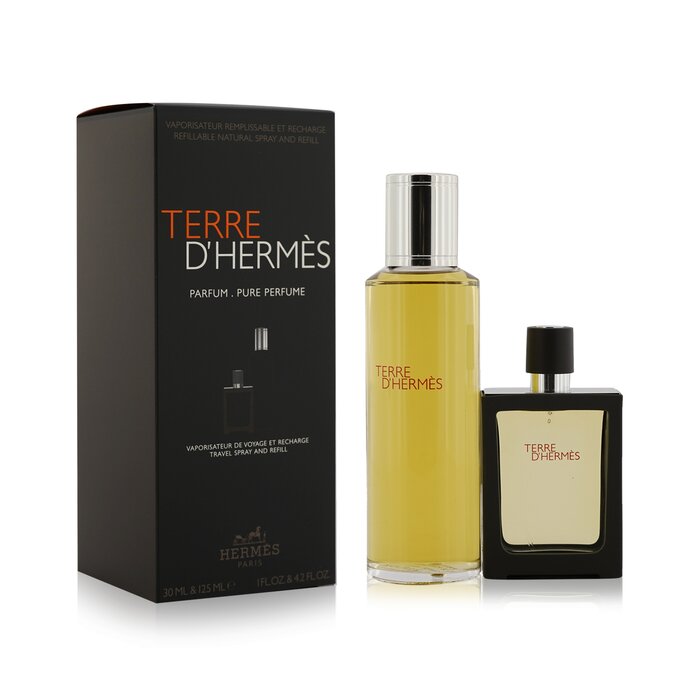 Hermes Terre D'Hermes Pure Parfum Spray Rellenable 30ml/1oz + Repuesto 125ml/4.2oz 2pcsProduct Thumbnail