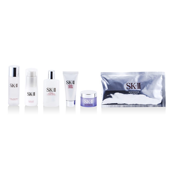 SK II SKII Promotion Set: Cleansing Oil-Pembersih 34ml + Cleanser 20g + Clear Lotion 40ml + Emulsion 30g + Deep Surge Ex 15g + Mask - Masker 1pc 6pcsProduct Thumbnail