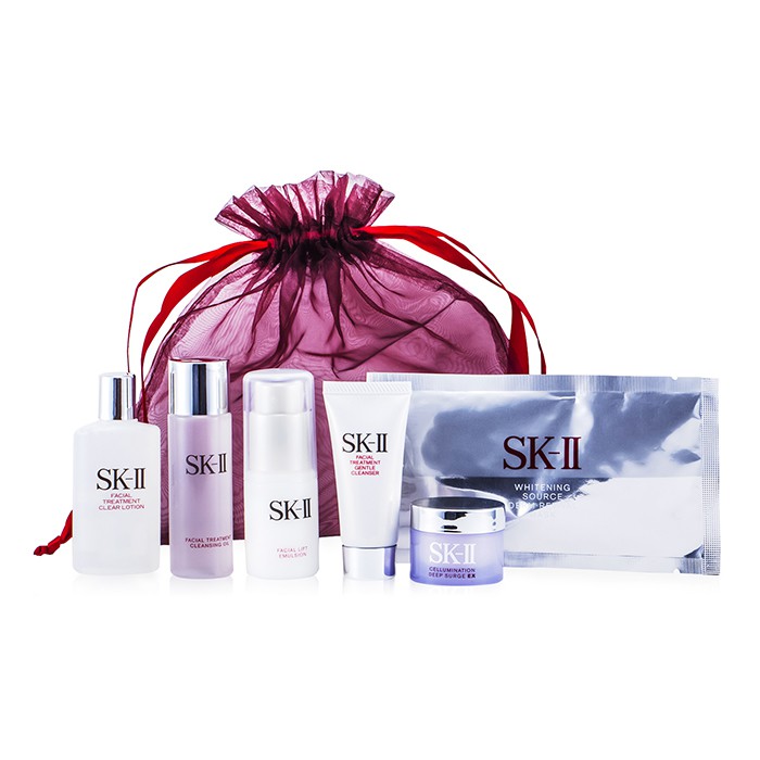 SK II Zestaw SKII Promotion Set: Cleansing Oil 34ml + Cleanser 20g + Clear Lotion 40ml + Emulsion 30g + Deep Surge Ex 15g + Mask 1pc 6pcsProduct Thumbnail
