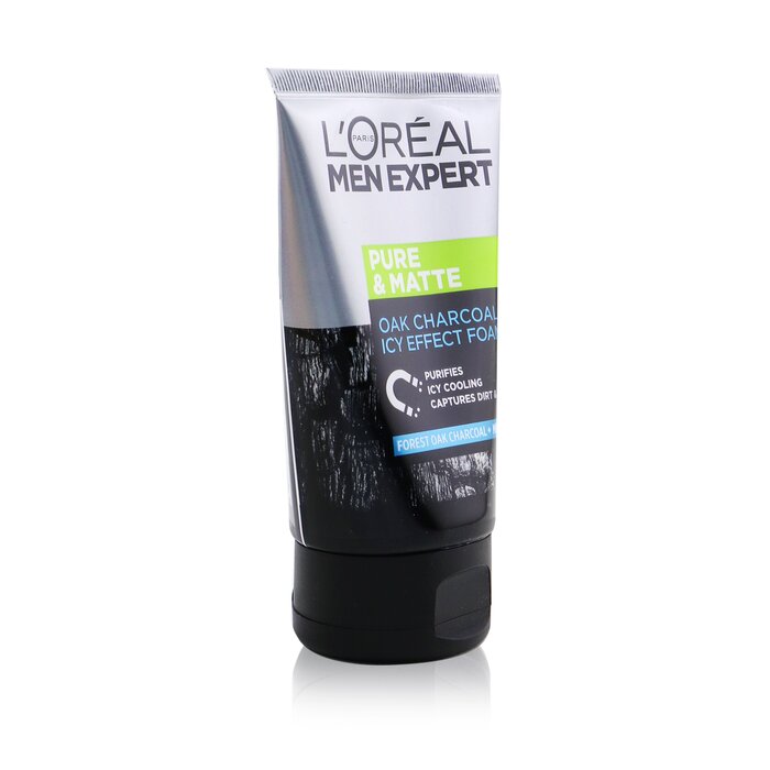 L'Oreal Men Expert Pure & Matte Icy Effect Charcoal Espuma Negra 100ml/3.4ozProduct Thumbnail