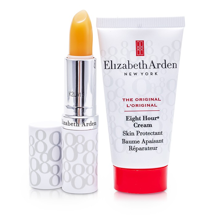 Elizabeth Arden Sada Eight Hour Cream Set: osmihodinový krém Skin Protectant 30ml + ochranná tyčinka na rty Lip Protectant Stick SPF 15 2pcsProduct Thumbnail