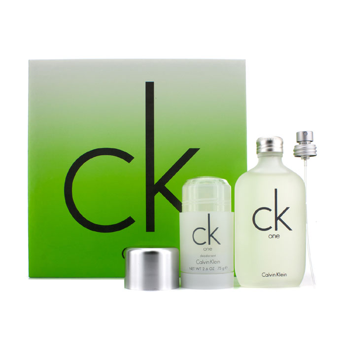 Calvin Klein CK One Coffret: Eau De Toilette Spray 100ml/3.4oz + Deodorant Stick 75g/2.6oz 2pcsProduct Thumbnail
